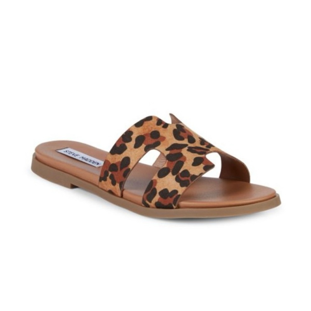 Steve Madden leopard print sandals